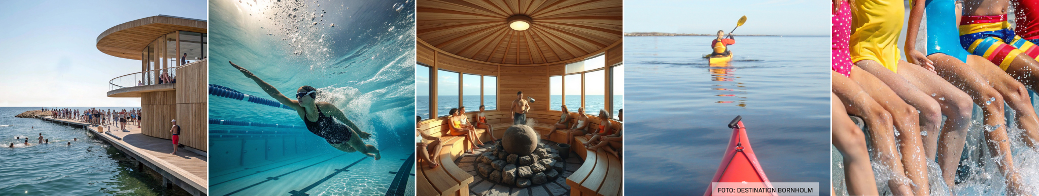 Forskellige aktiviteter i det bornholmske vandkulturhus.